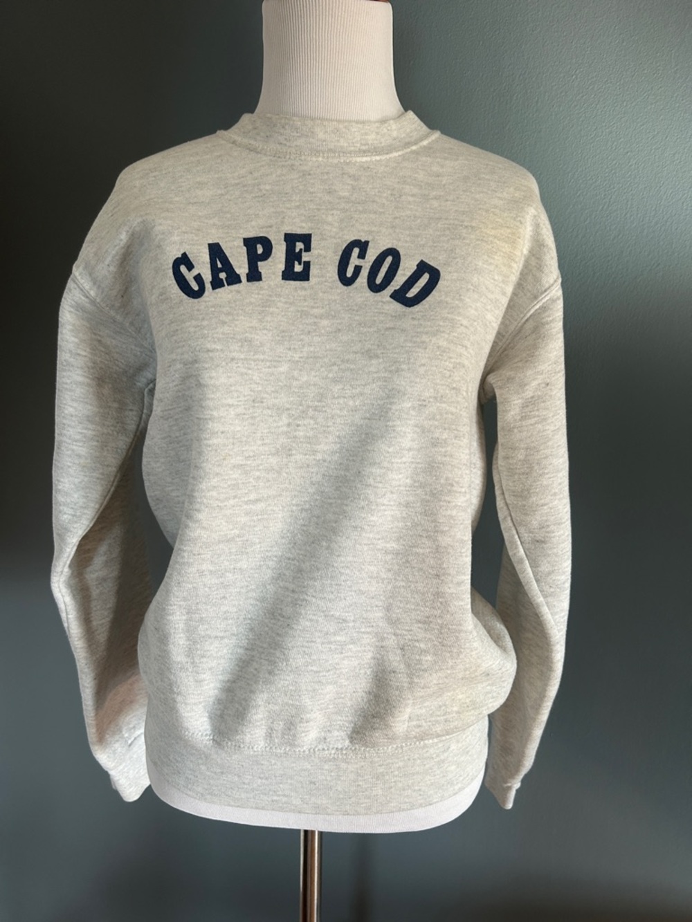 Lee Kids 'Cape Cod' Crewneck Sweatshirt - Light Heather Gray with Navy Lettering